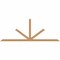 Ekena Millwork Saratoga Timber Gable Bracket, Western Red Cedar, 108"W x 40"H x 3 1/2"D x 3 1/2"F, 9/12 Pitch GBW108X40X0404SAR00SWR - alternate 1